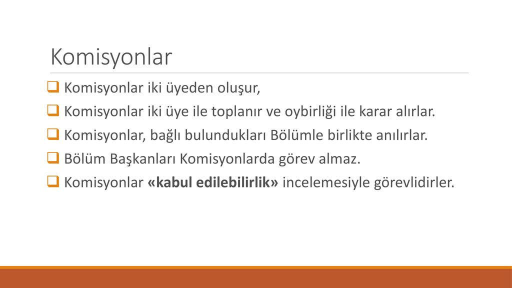 Komisyonlar B L Mler Genel Kurul Ppt Indir